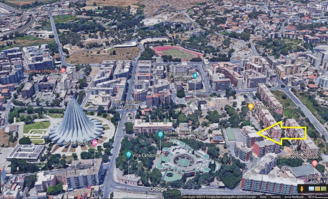 Zenzero E Limone Panzió Szirakúza Kültér fotó
